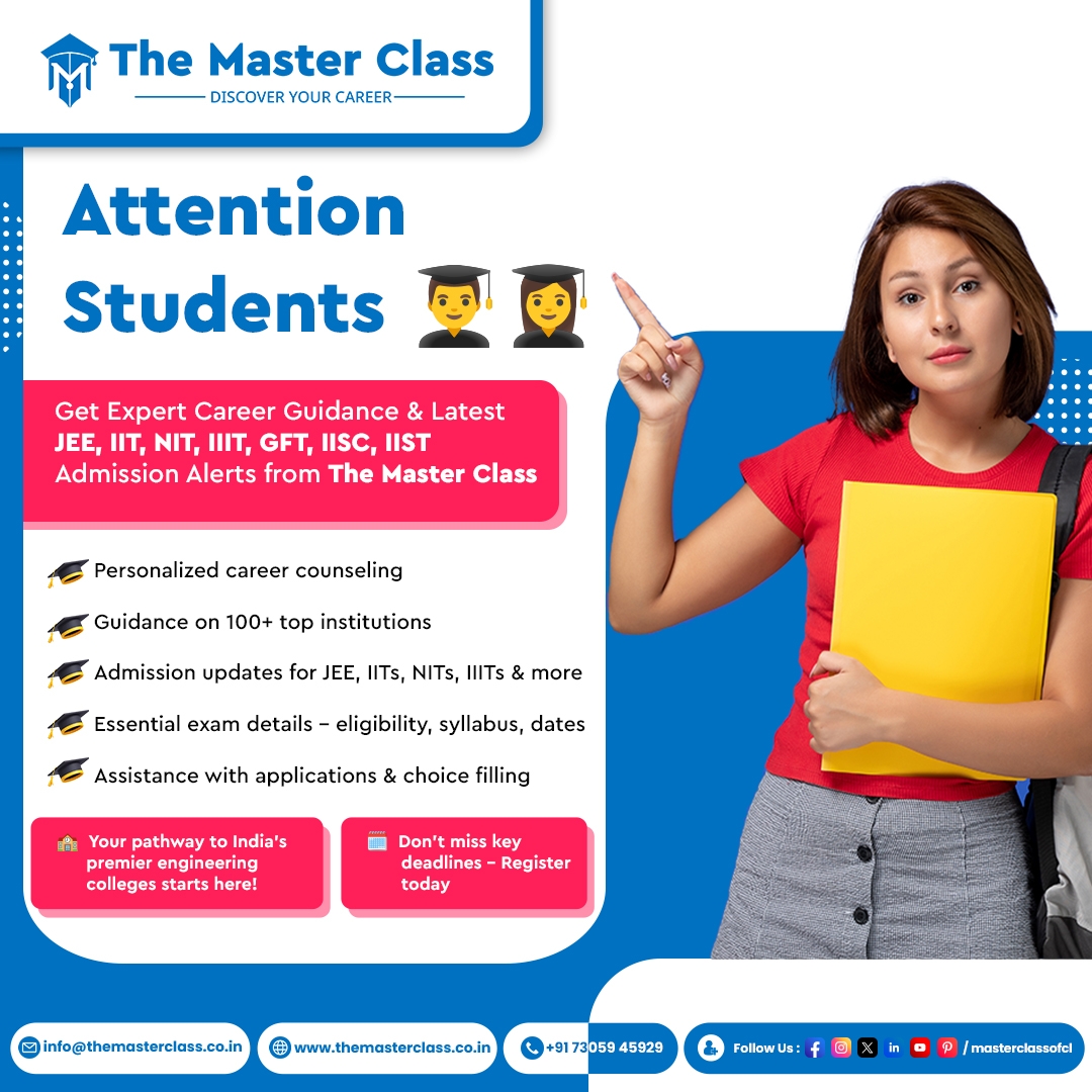 Best Admission Alerts For JEE, IIT, NIT, IIIT, GFT, IISC & IIST 2024 -,Madurai,Educational & Institute,Free Classifieds,Post Free Ads,77traders.com